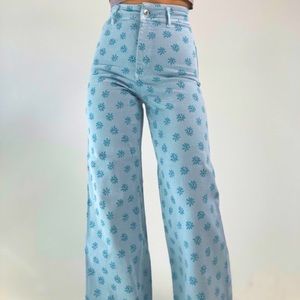 Zara Marine Straight High Rise Jeans